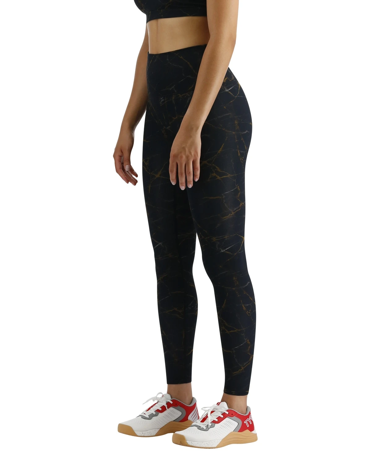 TYR Base Kineticâ„¢ Women's High-Rise Full Length Leggings - Goldstone - Image 3